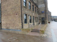 A photo from a recently completed BBS project, titled 'Reclaimed Cobbles Supplied For Coal Drops Yard As Part of King's Cross Regeneration'