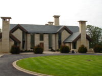 A photo from a recently completed BBS project, titled 'Limestone Walling and Masonry for East Yorkshire Home'
