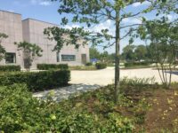 A photo from a recently completed BBS project, titled 'Portuguese Granite for Renowned Museum and Art Gallery Transformation - The Hepworth Wakefield Garden Project'