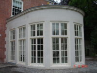 A photo from a recently completed BBS project, titled 'Portland Limestone for Natural Stone Orangery in Cheshire'