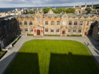 A photo from a recently completed BBS project, titled 'Natural Stone Supplied to St. Salvator’s Quadrangle, University of St. Andrews, Scotland'