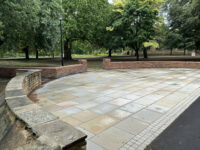A photo from a recently completed BBS project, titled 'Sandstone Rejuvenation for Burton-on-Trent Garden of Remembrance'