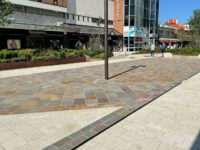 A photo from a recently completed BBS project, titled 'Premium Natural Stone for Coventry City of Culture'