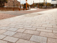 A photo from a recently completed BBS project, titled 'BBS contributes to Sheffield’s ‘Grey to Green’ Scheme'