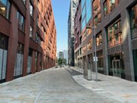 A photo from a recently completed BBS project, titled 'BBS Brick and Stone thrilled to be part of the New Bailey Development, Manchester'