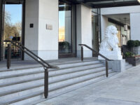 A photo from a recently completed BBS project, titled 'BBS Brick and Stone Ltd chosen as the natural stone supplier for The Peninsula London, Belgravia'