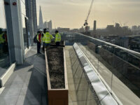 A photo from a recently completed BBS project, titled 'BBS supplies stone for the Stonecutter Court redevelopment in the heart of London'