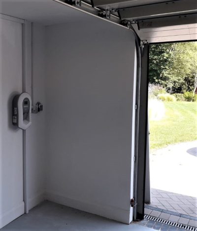 A photo of our EV charger installation at the customer's premises