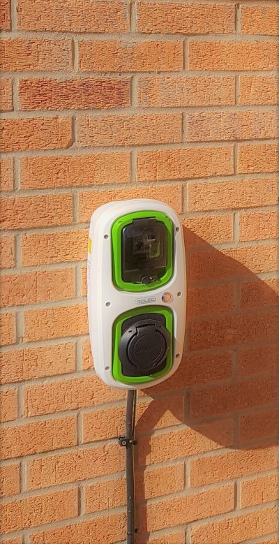 Domestic Electric Vehicle Charging Unit Installation, Birstall, Leicestershire project photo