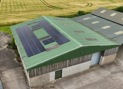 Solar panel installation on a domestic property in Rugby