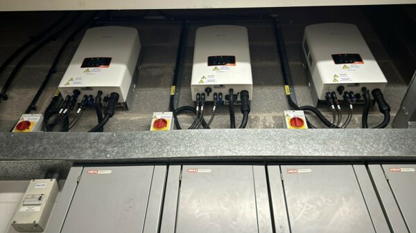 Solar array installation for Cotswold Hereford BMW, Herefordshire example photo