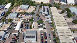 A photo to represent the 'Roof-Mounted Solar Installation for Cotswold BMW/MINI in Tewkesbury' project