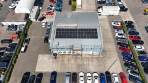 A photo to represent the 'Roof-Mounted Solar Installation for Cotswold BMW/MINI in Tewkesbury' project