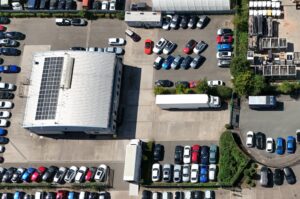 A photo to represent the 'Roof-Mounted Solar Installation for Cotswold BMW/MINI in Tewkesbury' project