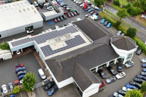 A photo to represent the 'Solar array installation for Cotswold Hereford BMW, Herefordshire' project