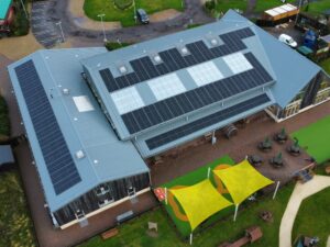 A photo to represent the 'Roof-Mounted Solar Array Installation for Sprouts Play Barn in Oxfordshire' project