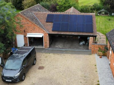 Image of our solar PV installation at a customer's premises.