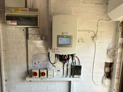 Image of our solar PV installation at a customer's premises.