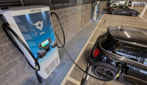 A photo of a solar pv installation