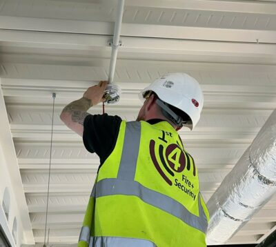 A photo of a recent Fire and/or Security System installation