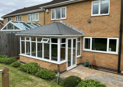 Lean-to to Edwardian Warm Roof Conversion in Glenfield