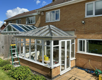 Image of our warm roof installation at a customer's premises.